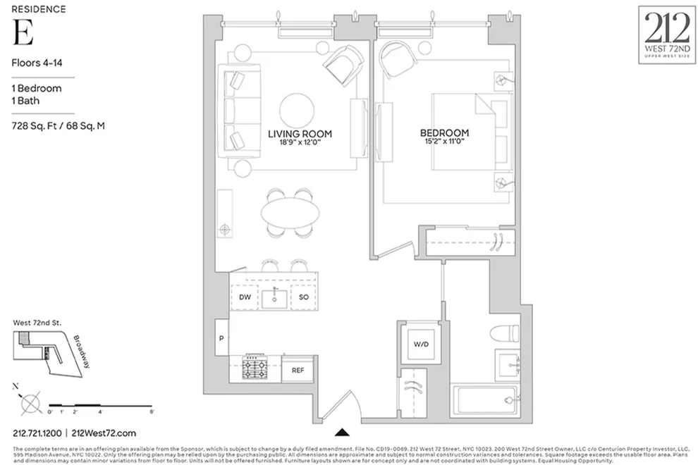 Unit for sale at 212 W 72ND Street, Manhattan, NY 10023