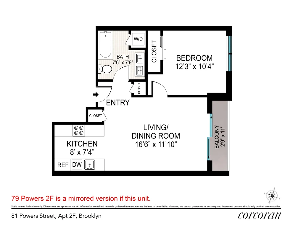 Unit for sale at 79 POWERS Street, Brooklyn, NY 11211