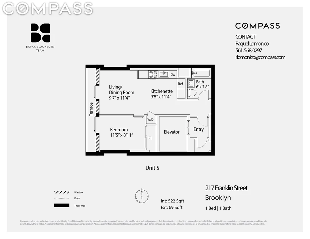 Unit for sale at 217 Franklin Street, Brooklyn, NY 11222
