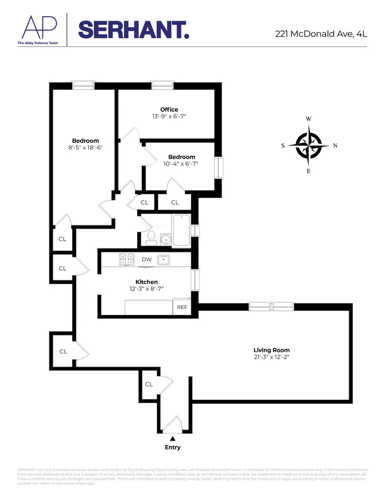 Unit for sale at 221 MCDONALD Avenue, Brooklyn, NY 11218