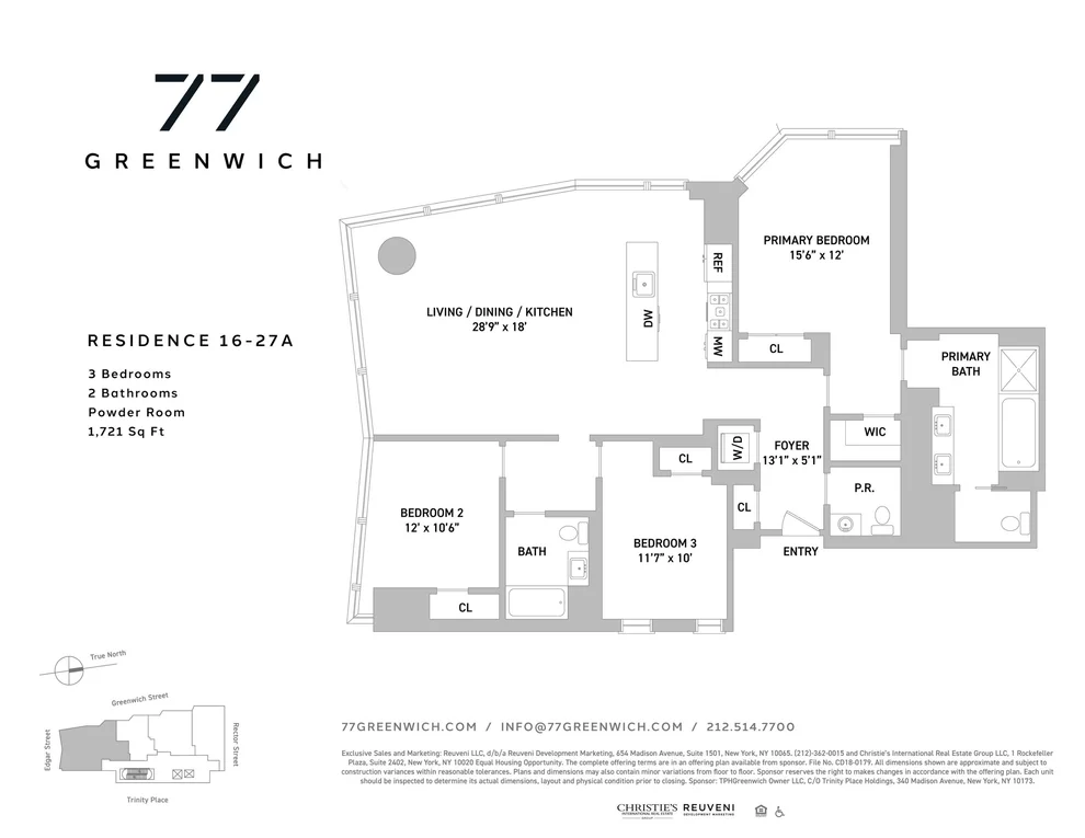 Unit for sale at 77 GREENWICH Street, Manhattan, NY 10006