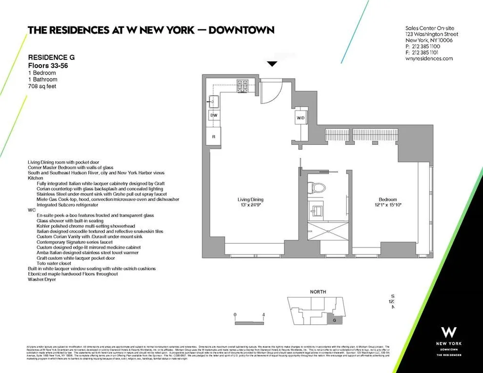 Unit for sale at 123 WASHINGTON Street, Manhattan, NY 10006