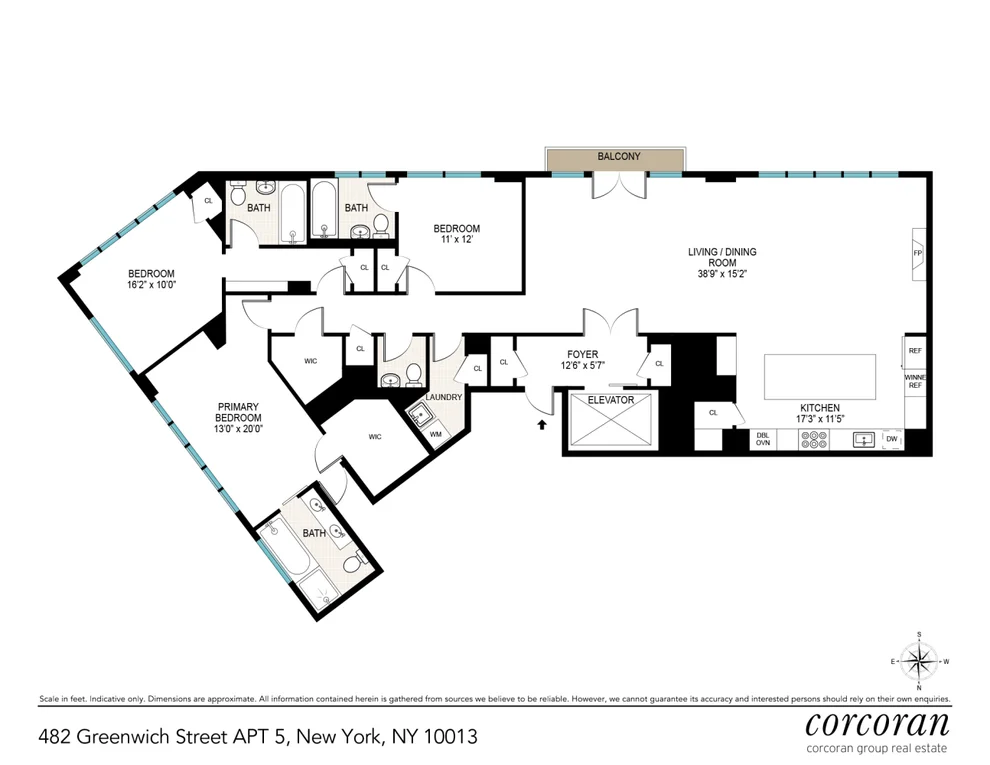 Unit for sale at 482 GREENWICH Street, Manhattan, NY 10013