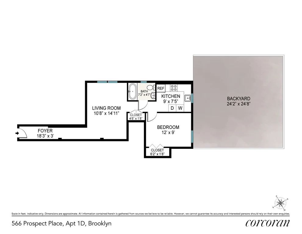Unit for sale at 566 PROSPECT Place, Brooklyn, NY 11238