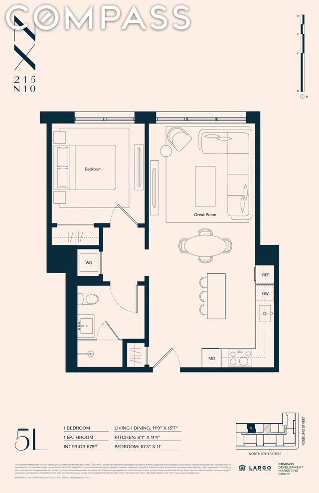 Unit for sale at 215 N 10th Street, Brooklyn, NY 11211