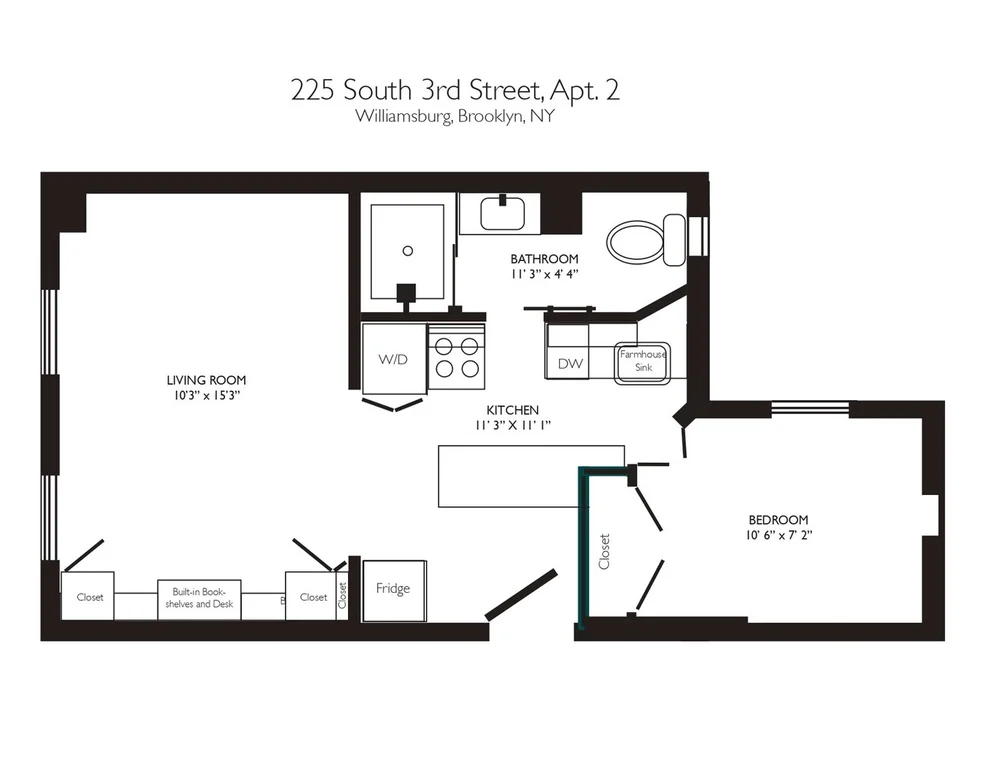 Unit for sale at 225 S 3RD Street, Brooklyn, NY 11211