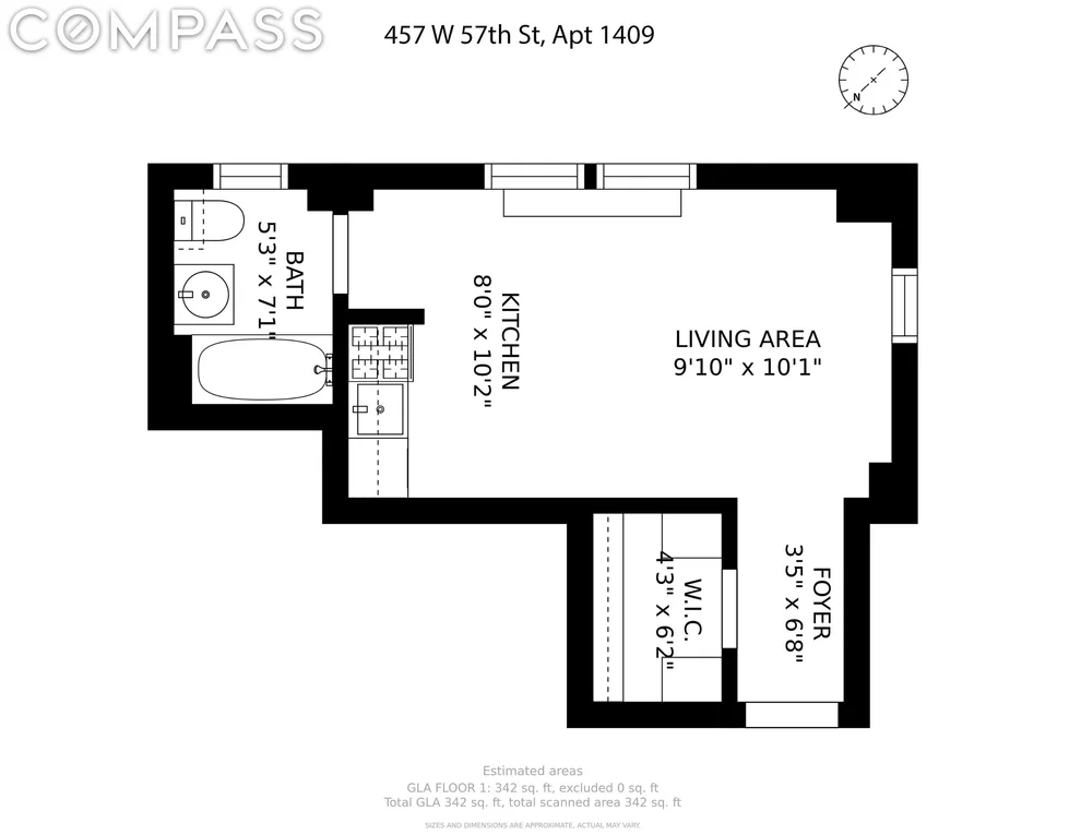 Unit for sale at 457 W 57th Street, Manhattan, NY 10019