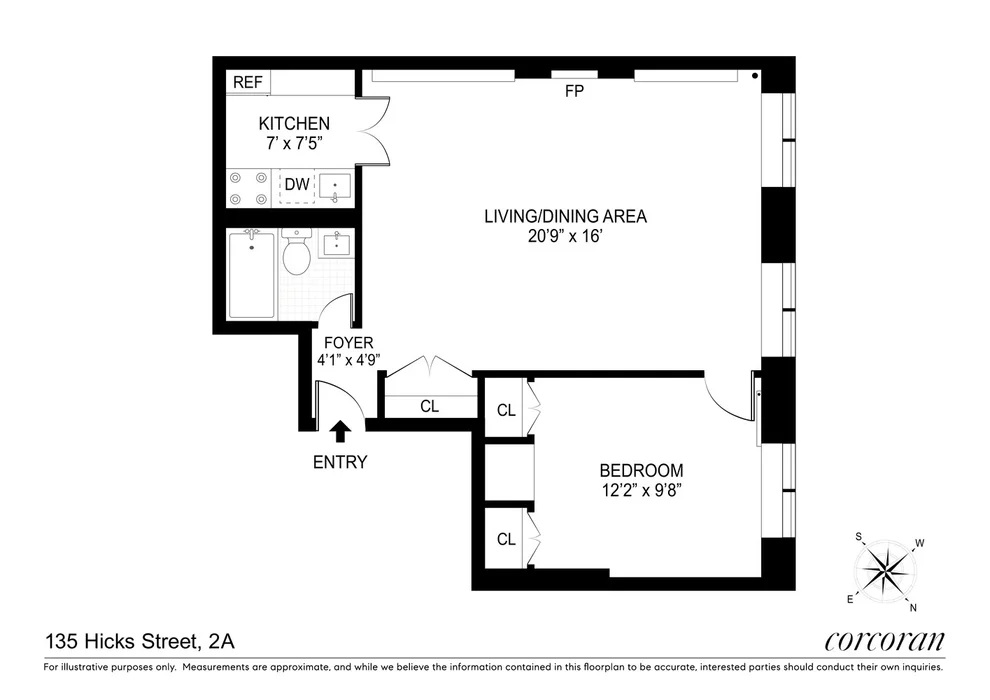 Unit for sale at 135 HICKS Street, Brooklyn, NY 11201