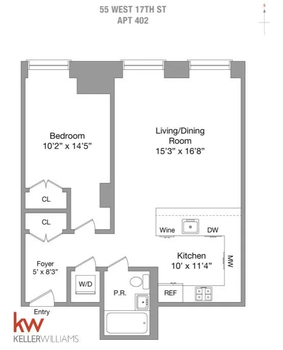 Unit for sale at 55 W 17th Street, Manhattan, NY 10011