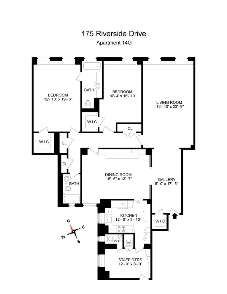 Unit for sale at 173 RIVERSIDE Drive, Manhattan, NY 10024