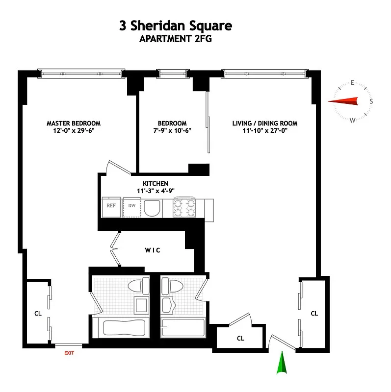Unit for sale at 3 SHERIDAN Square, Manhattan, NY 10014