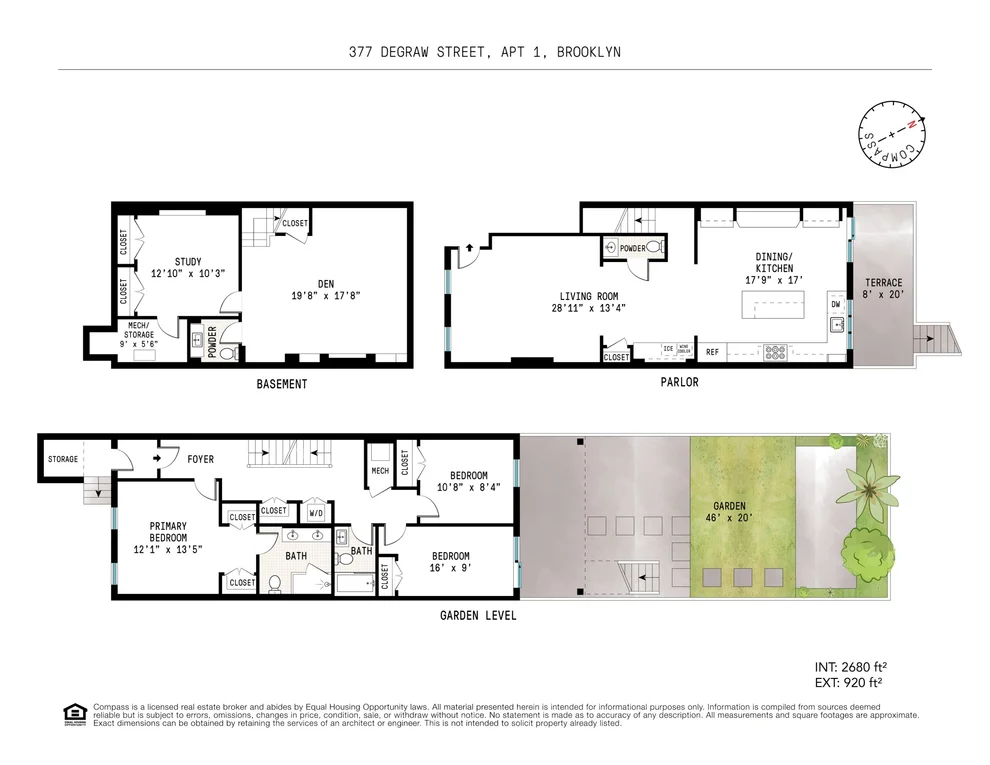 Unit for sale at 377 Degraw Street, Brooklyn, NY 11231