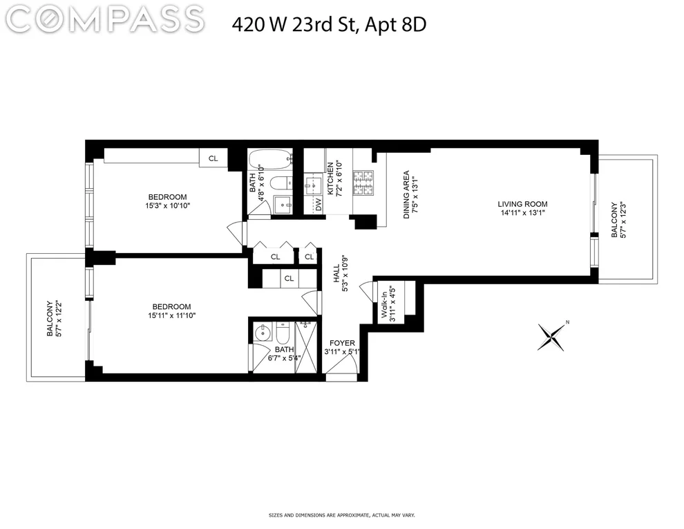 Unit for sale at 420 W 23rd Street, Manhattan, NY 10011