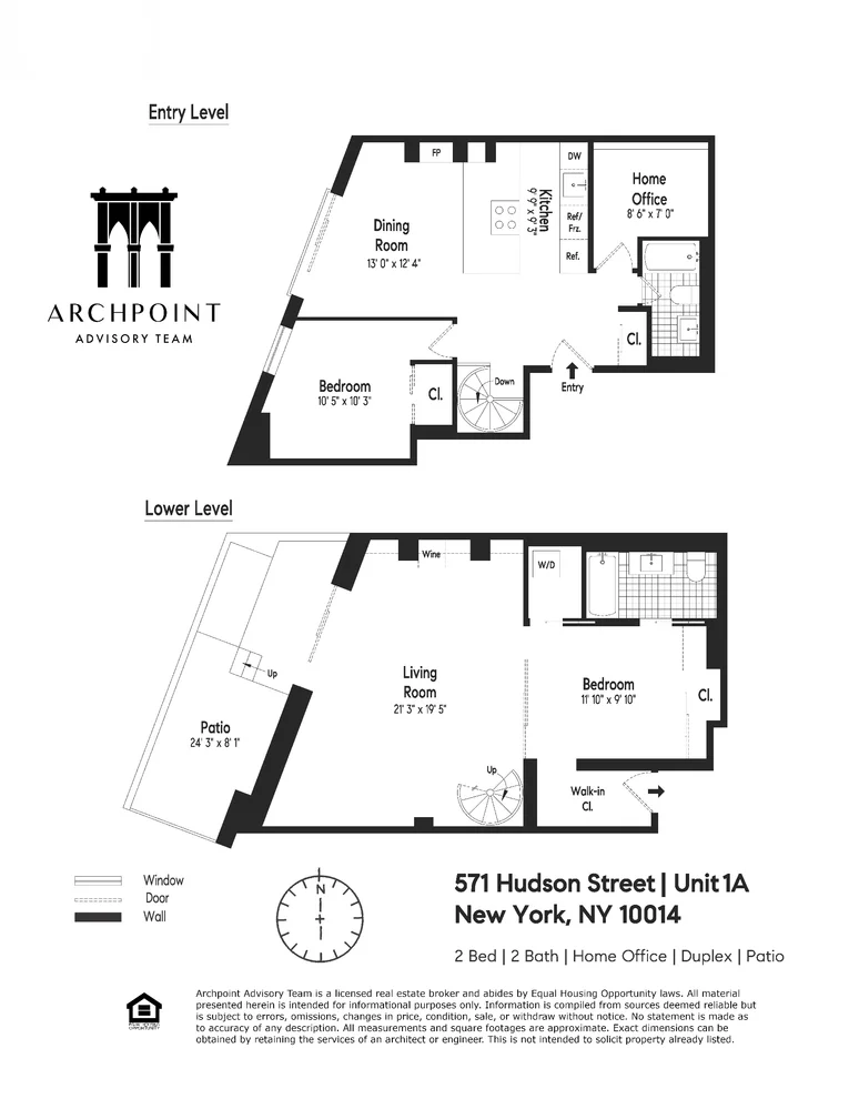 Unit for sale at 571-573 Hudson Street, Manhattan, NY 10014