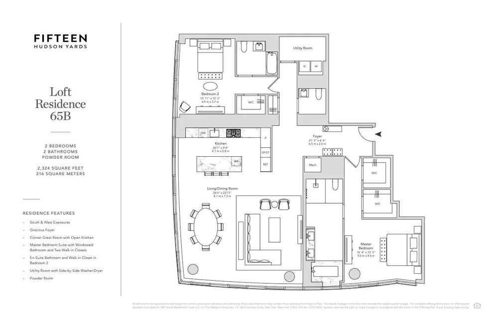 Unit for sale at 15 Hudson Yards, Manhattan, NY 10001