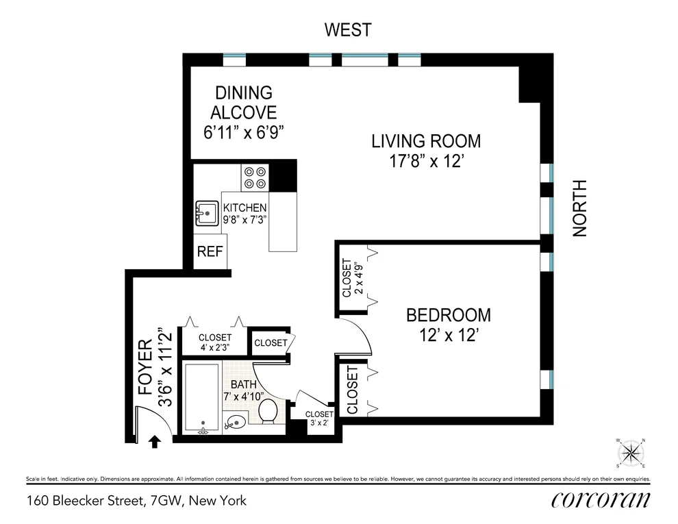 Unit for sale at 160 BLEECKER Street, Manhattan, NY 10012