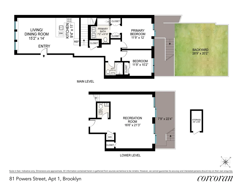 Unit for sale at 81 Powers Street, Brooklyn, NY 11211