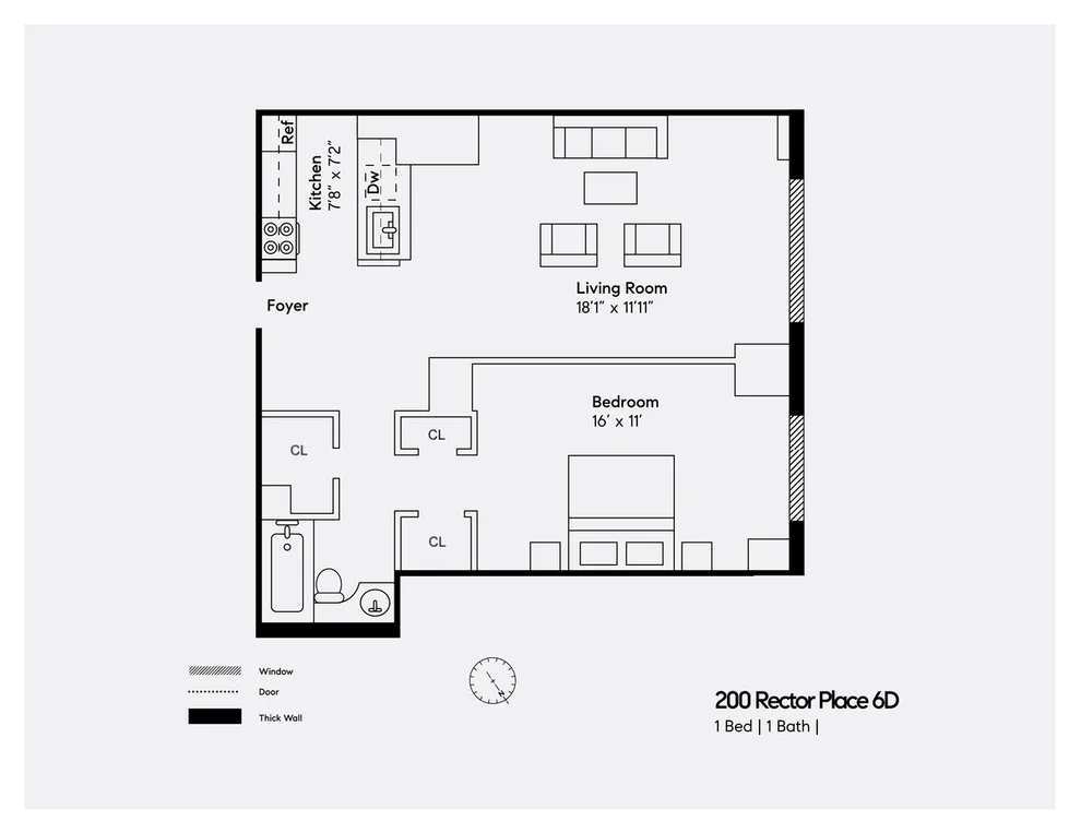 Unit for sale at 200 RECTOR Place, Manhattan, NY 10280
