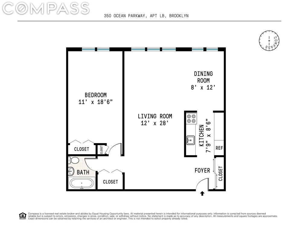 Unit for sale at 350 Ocean Parkway, Brooklyn, NY 11218