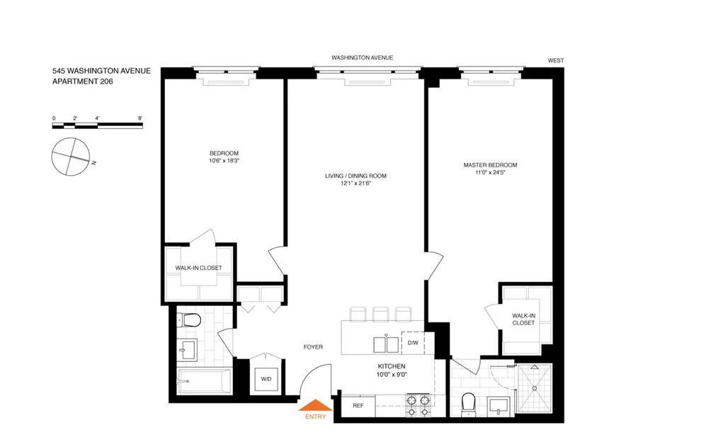 Unit for sale at 545 WASHINGTON Avenue, Brooklyn, NY 11238