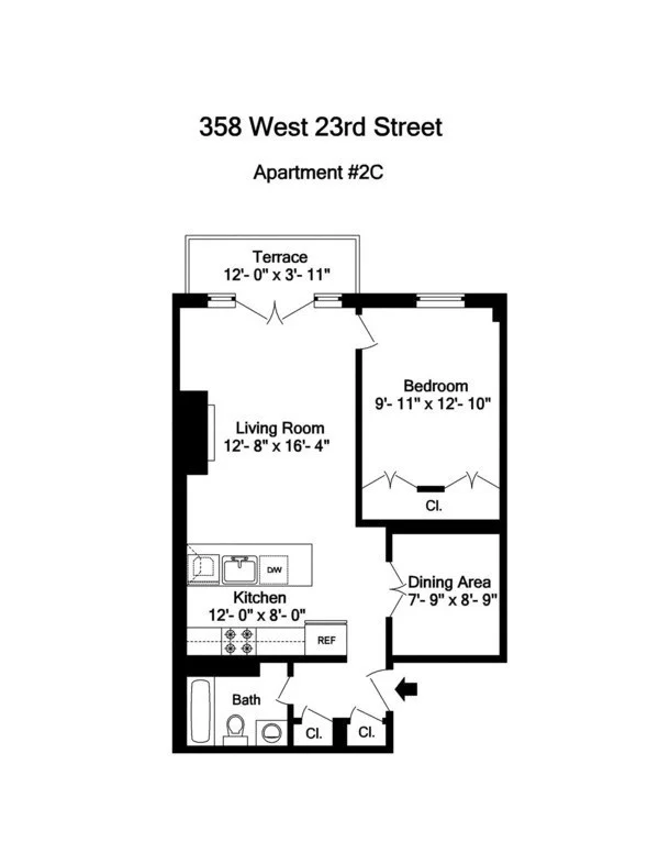 Unit for sale at 358 W 23rd Street, Manhattan, NY 10011