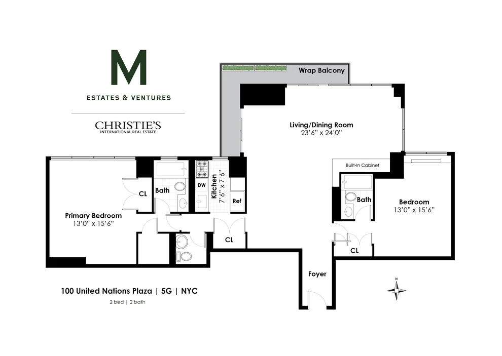 Unit for sale at 100 UNITED NATIONS Plaza, Manhattan, NY 10017