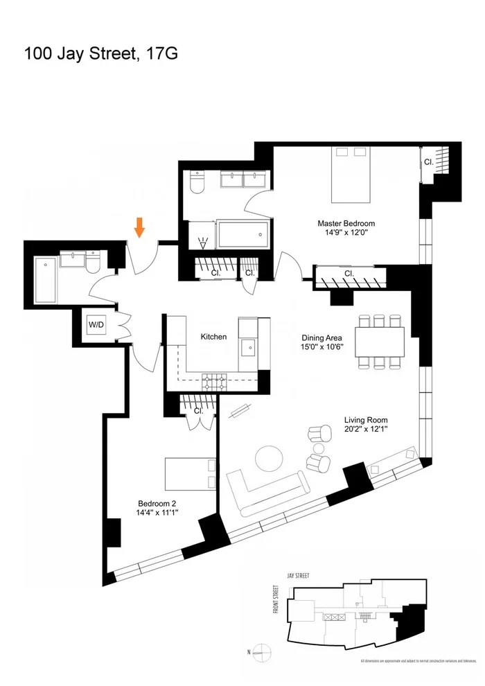 Unit for sale at 100 JAY Street, Brooklyn, NY 11201