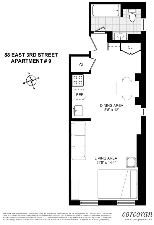 Unit for sale at 88 E 3rd Street, Manhattan, NY 10003