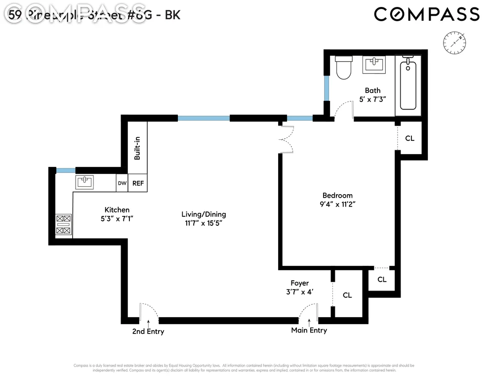 Unit for sale at 59 Pineapple Street, Brooklyn, NY 11201