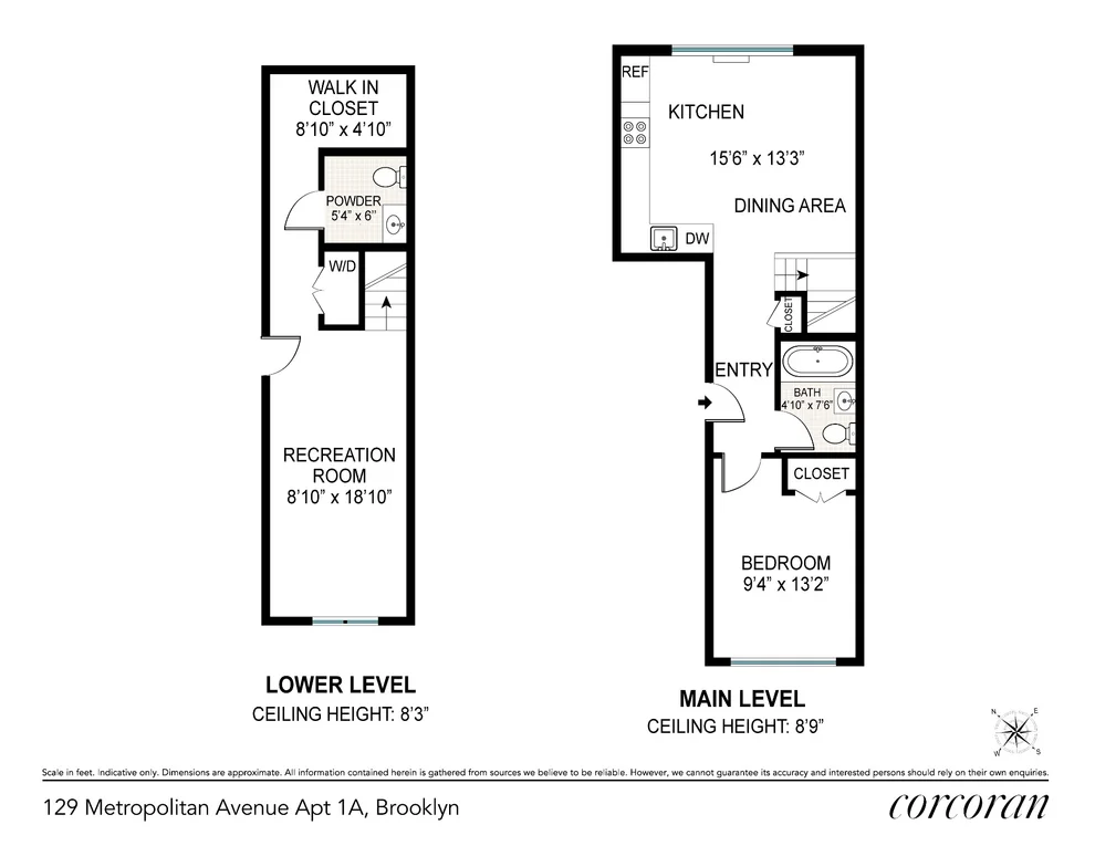 Unit for sale at 129 METROPOLITAN Avenue, Brooklyn, NY 11249