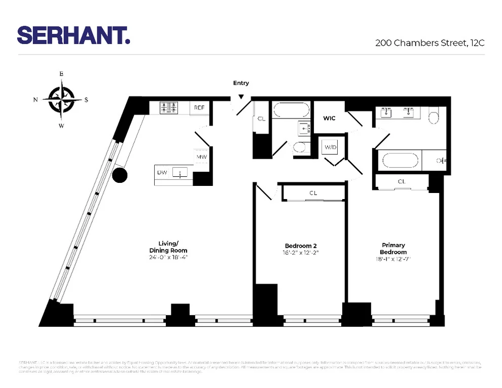 Unit for sale at 200 CHAMBERS Street, Manhattan, NY 10007
