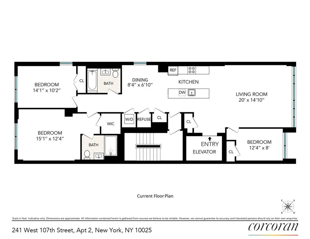Unit for sale at 241 W 107TH Street, Manhattan, NY 10025