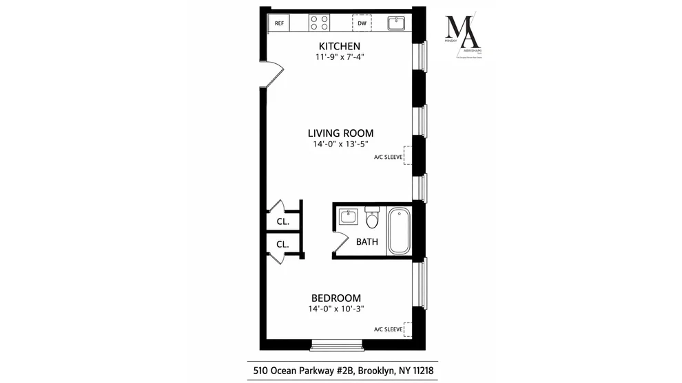 Unit for sale at 510 OCEAN Parkway, Brooklyn, NY 11218