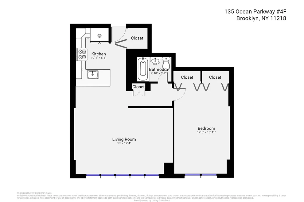 Unit for sale at 135 OCEAN Parkway, Brooklyn, NY 11218
