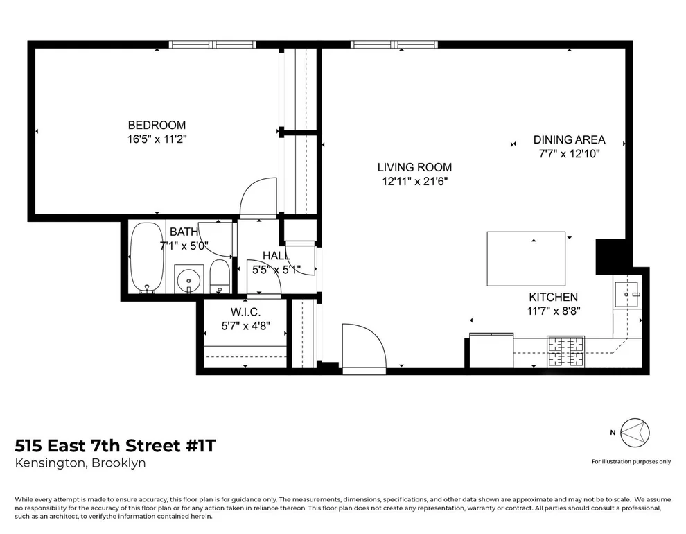 Unit for sale at 515 E 7th Street, Brooklyn, NY 11218