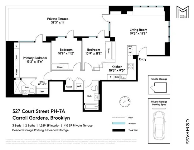 Unit for sale at 527 Court Street, Brooklyn, NY 11231