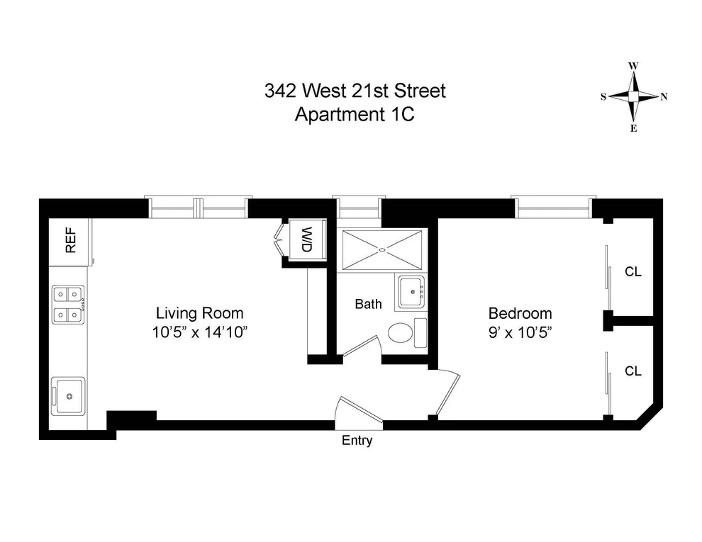 Unit for sale at 342 W 21ST Street, Manhattan, NY 10011