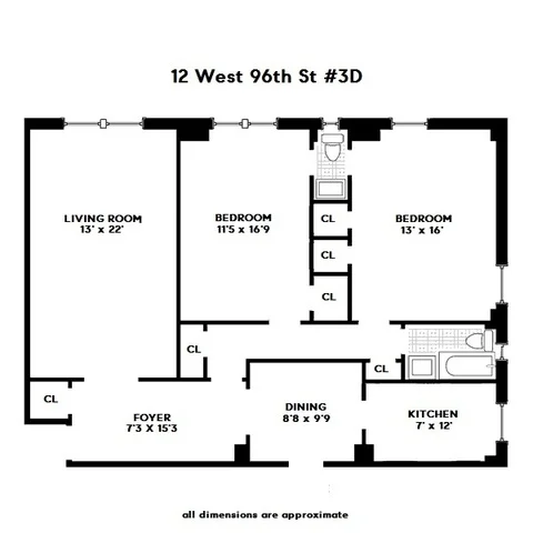 Unit for sale at 12 W 96th Street, Manhattan, NY 10025