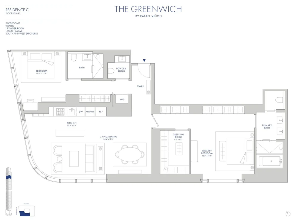 Unit for sale at 125 GREENWICH Street, Manhattan, NY 10006