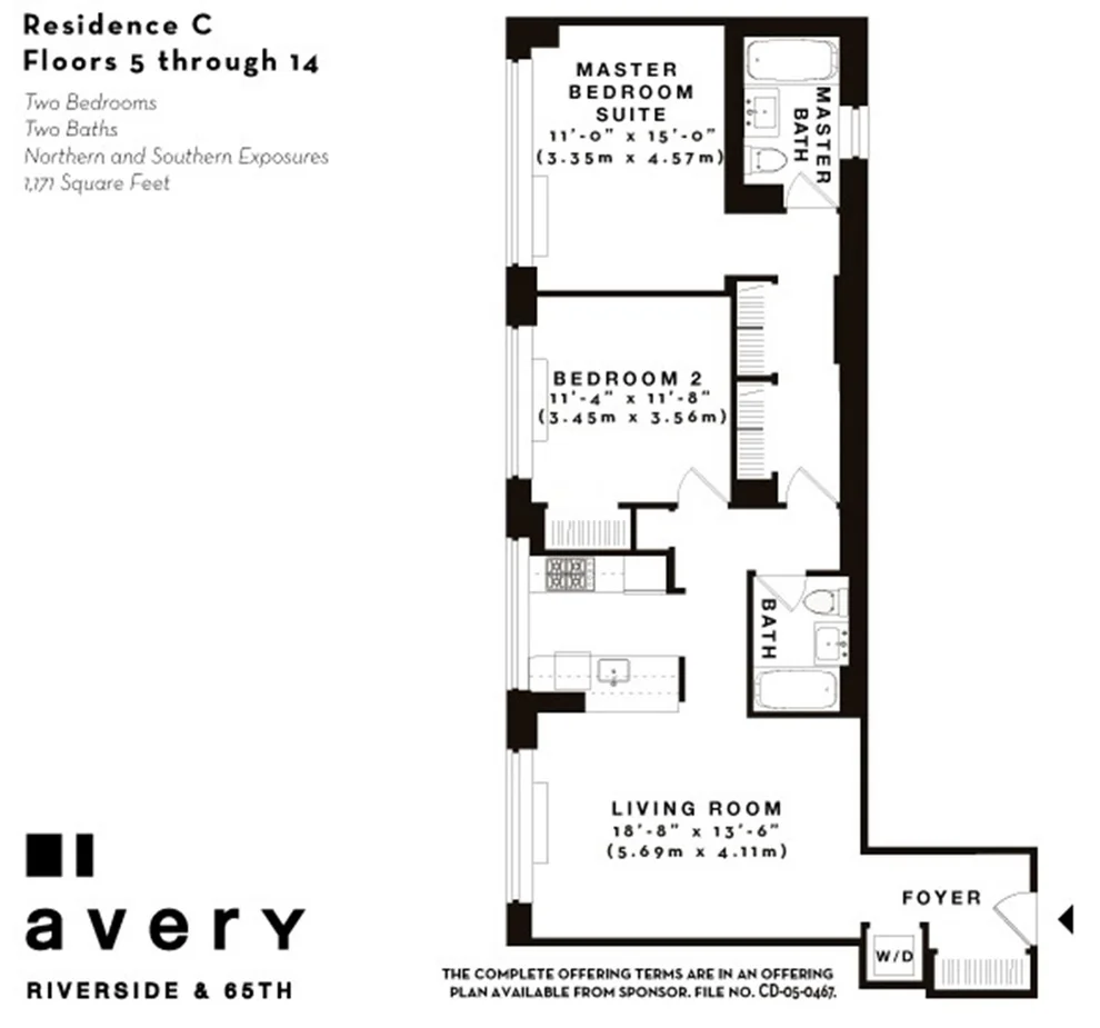 Unit for sale at 100 Riverside Boulevard, Manhattan, NY 10069