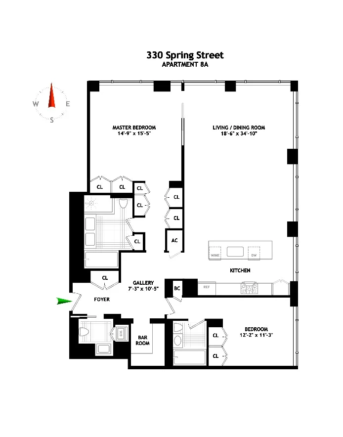 Unit for sale at 330 SPRING Street, Manhattan, NY 10013