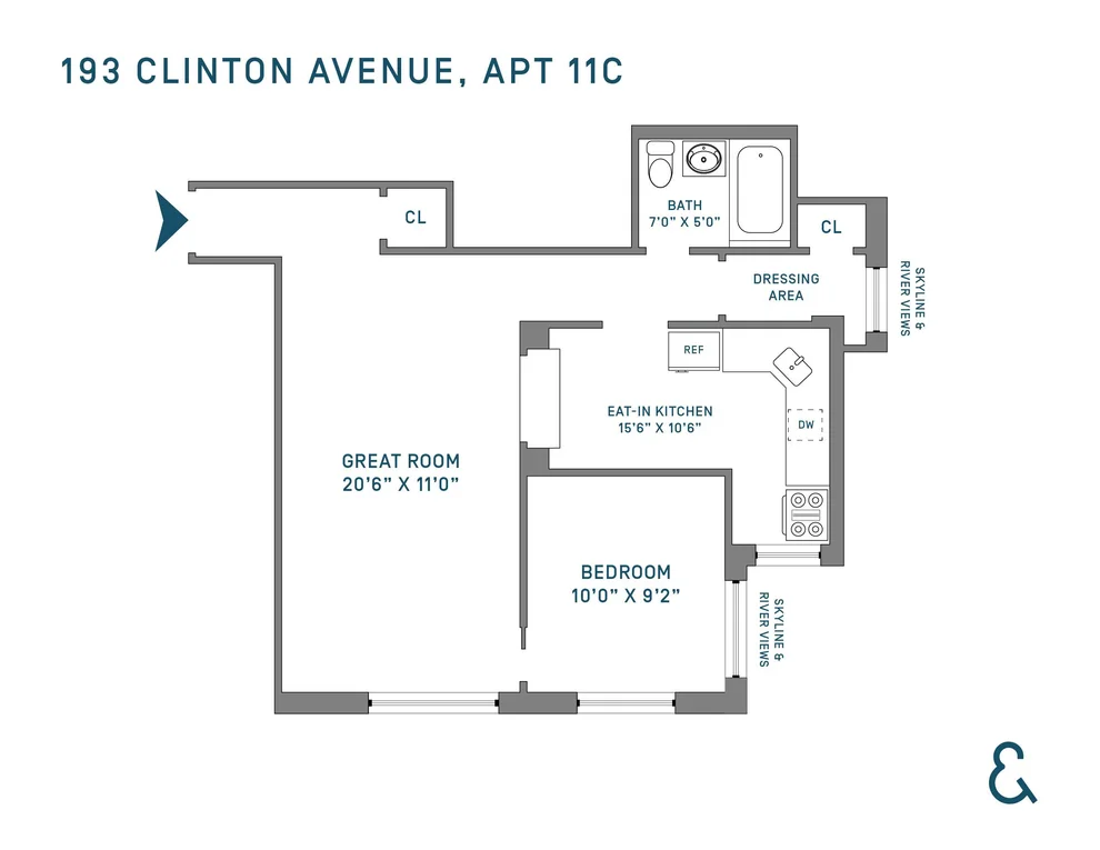 Unit for sale at 193 Clinton Avenue, Brooklyn, NY 11205