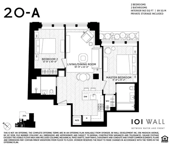 Unit for sale at 101 Wall Street, Manhattan, NY 10005