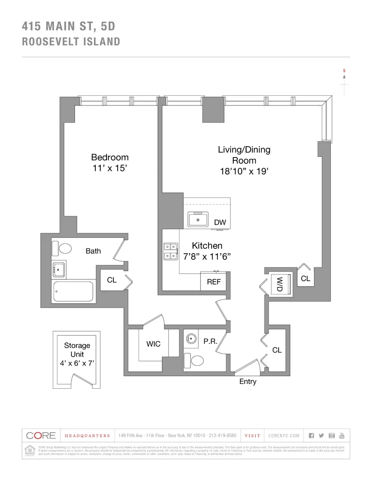 Unit for sale at 415 MAIN Street, Manhattan, NY 10044