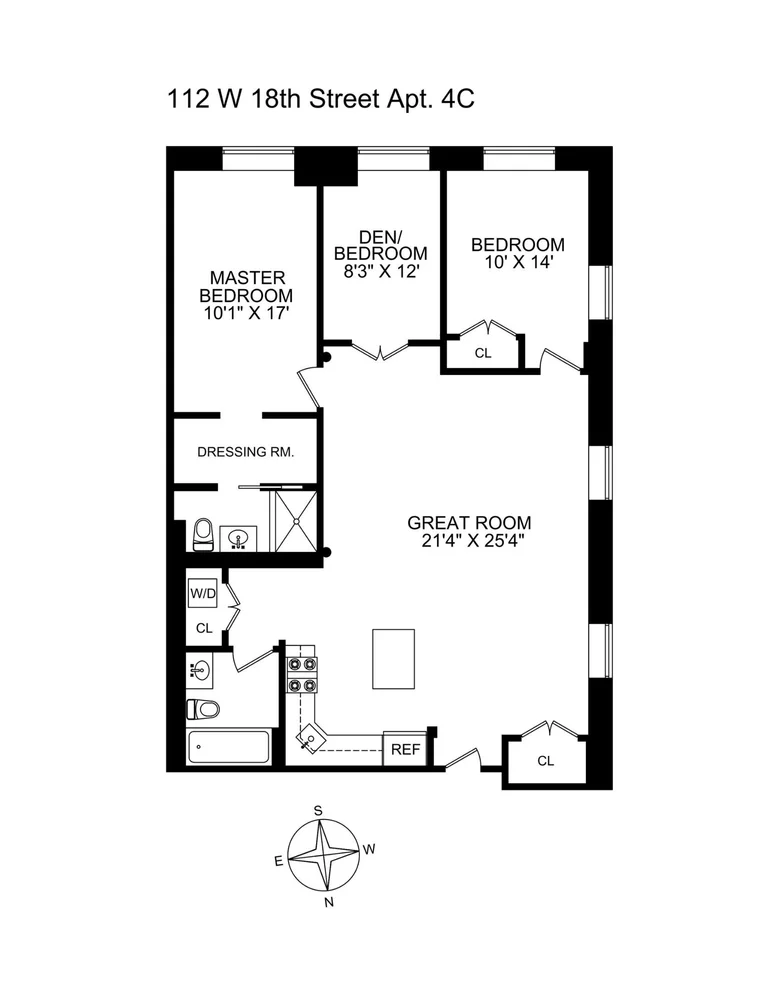 Unit for sale at 112 W 18th Street, Manhattan, NY 10011