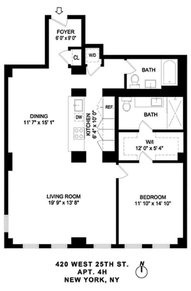 Unit for sale at 420 W 25TH Street, Manhattan, NY 10001