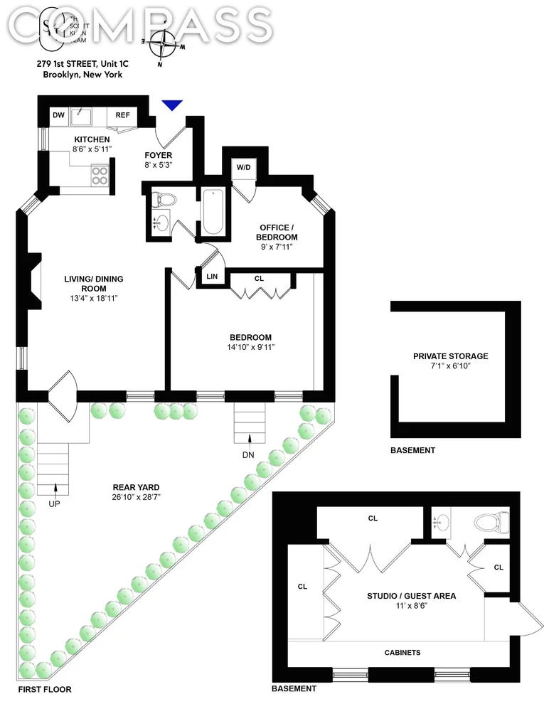 Unit for sale at 279 1st Street, Brooklyn, NY 11215
