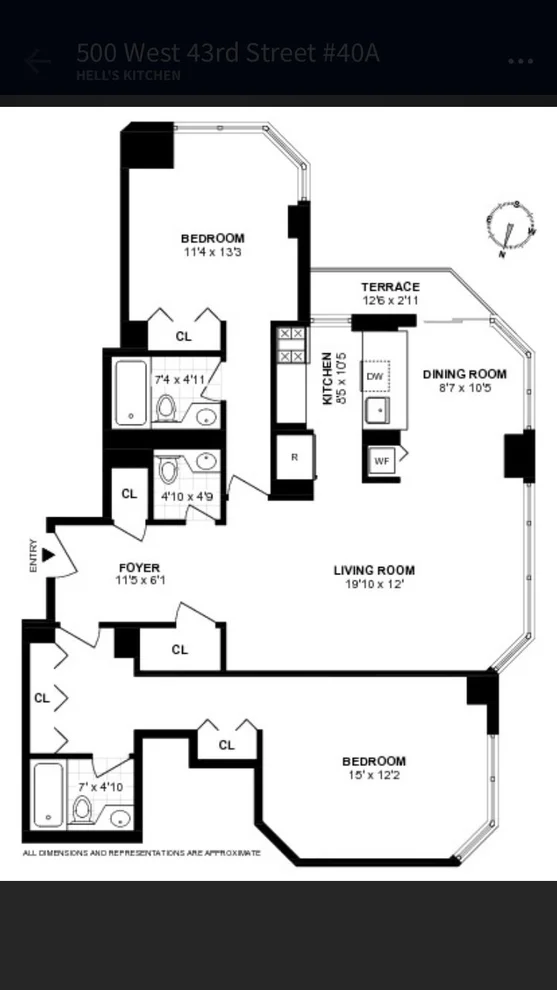 Unit for sale at 500 W 43rd Street, Manhattan, NY 10036