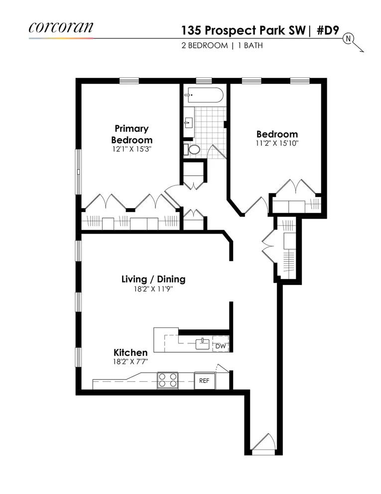 Unit for sale at 135 PROSPECT Park, Brooklyn, NY 11218