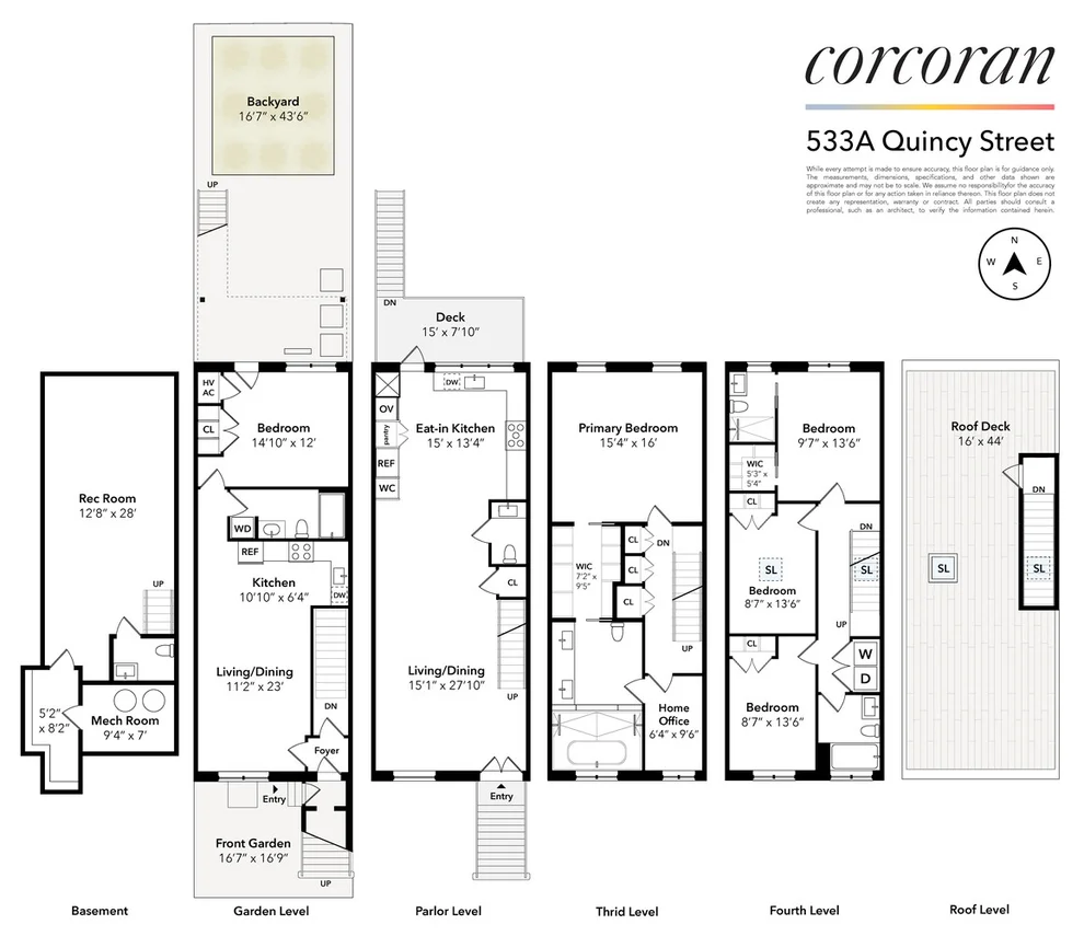 Unit for sale at 533A QUINCY Street, Brooklyn, NY 11221